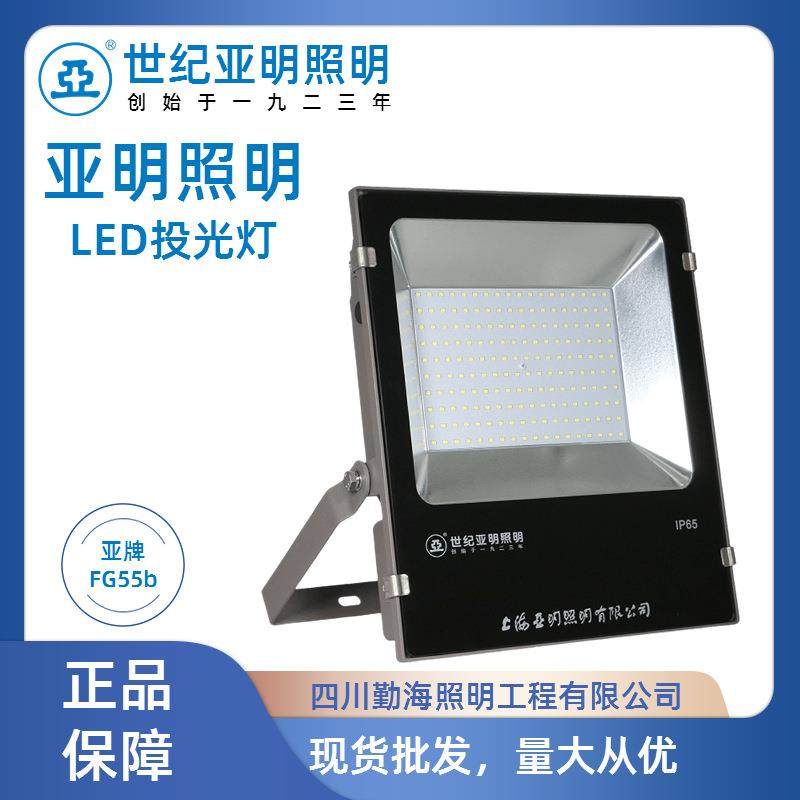 亚牌LED投光灯FG55B30/50/100/150/200W一体式灯壳户外灯具照明