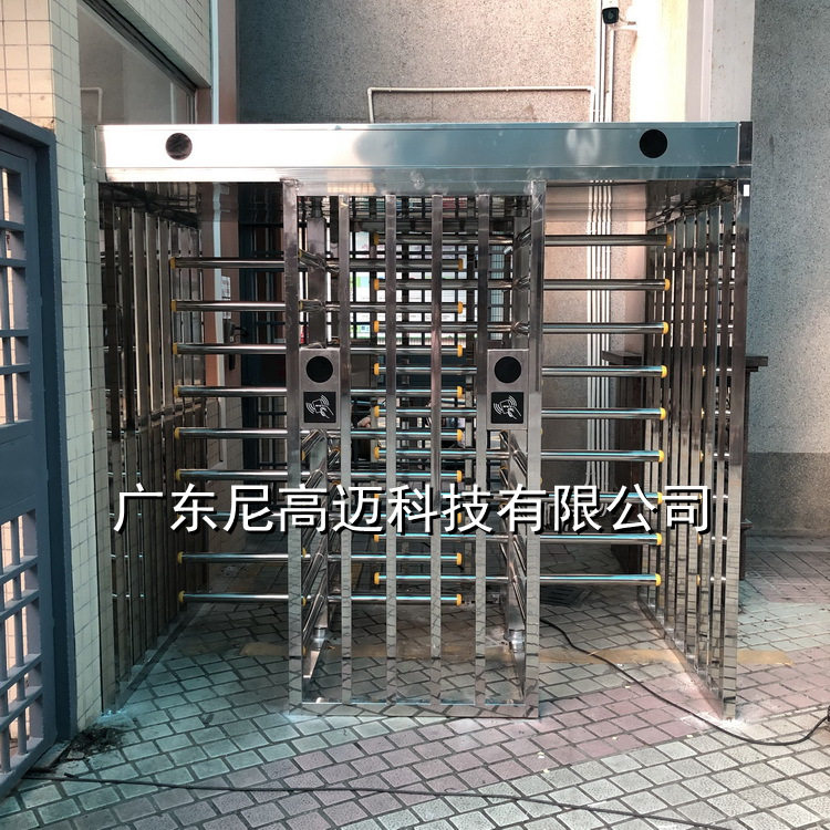 全高双门通道双向旋转高闸机,看守所防尾随十字栅栏门,电动旋转门