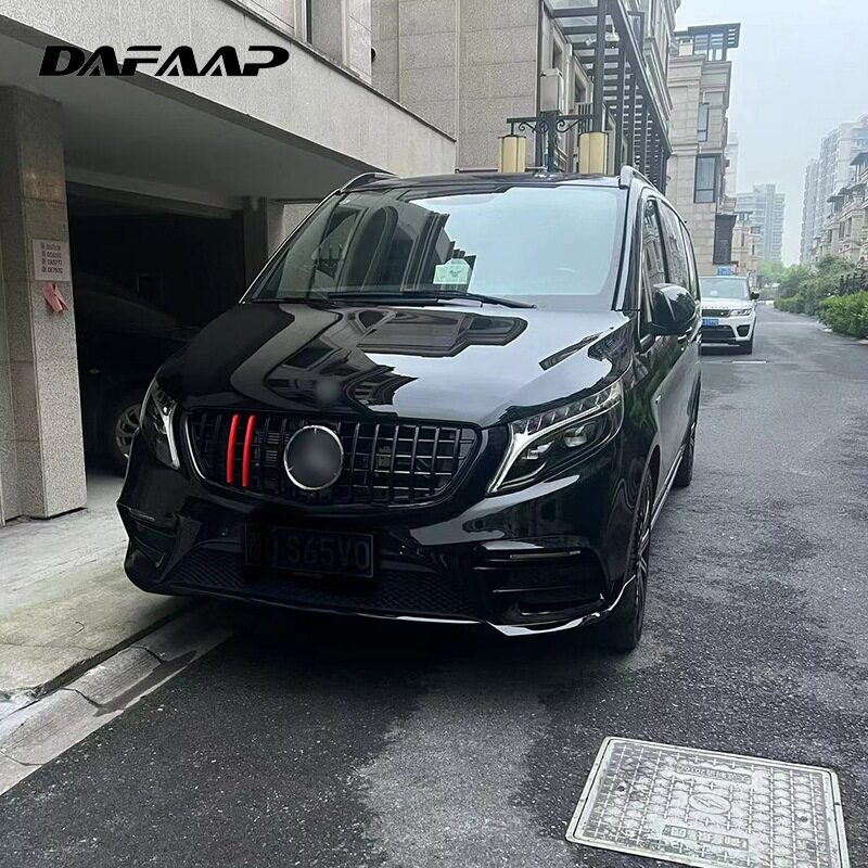 新款适用奔驰威霆改装迈巴赫包围套件巴博斯中网大灯尾灯现货批发