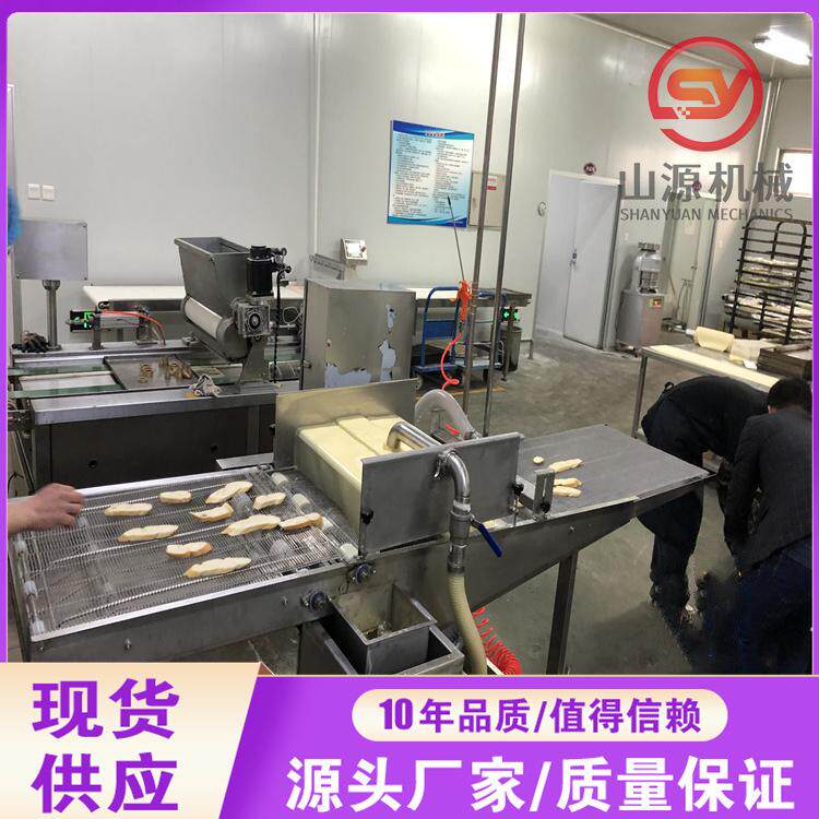 奶香面包片上浆机全自动瀑布式喷式挂浆设备面包片淋黄油机器