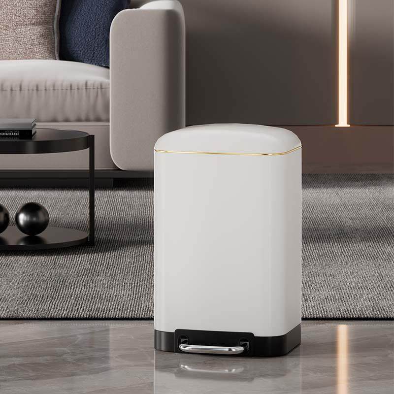 高颜值简约垃圾桶厨房客厅家用不锈钢脚踏网红大容量轻奢高档轻奢