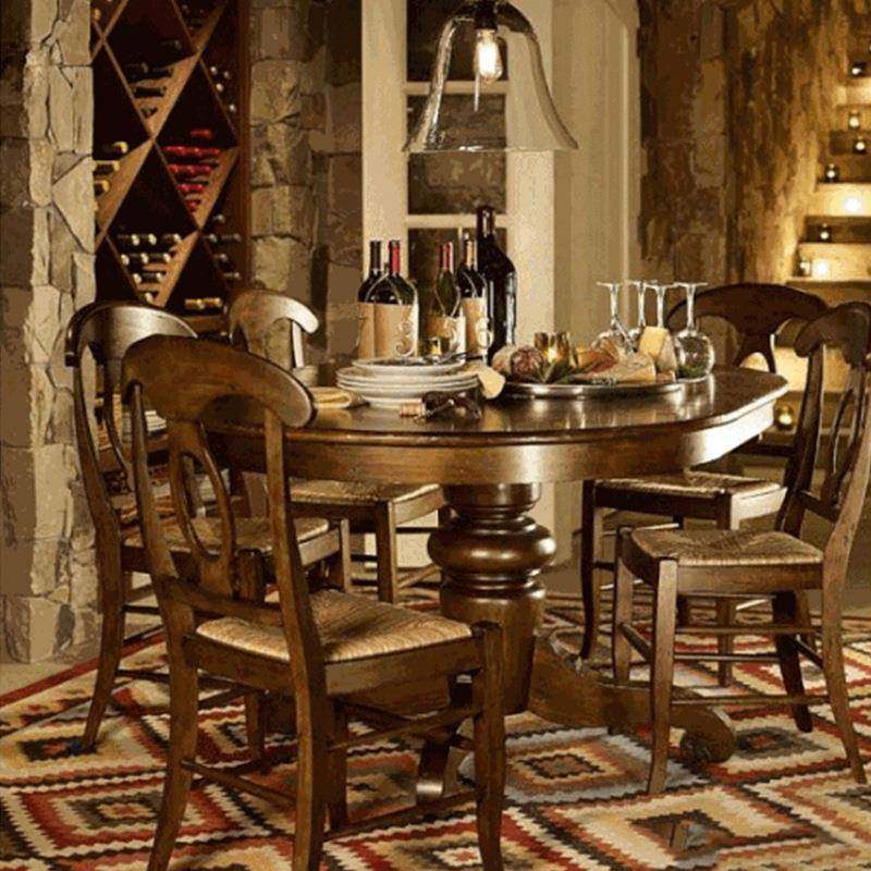 住宅深色餐桌实木家具订制美式欧式风格圆餐桌长方形餐桌,农用物资,其他肥料,淘宝优惠券,粉丝福利购,淘宝优惠卷