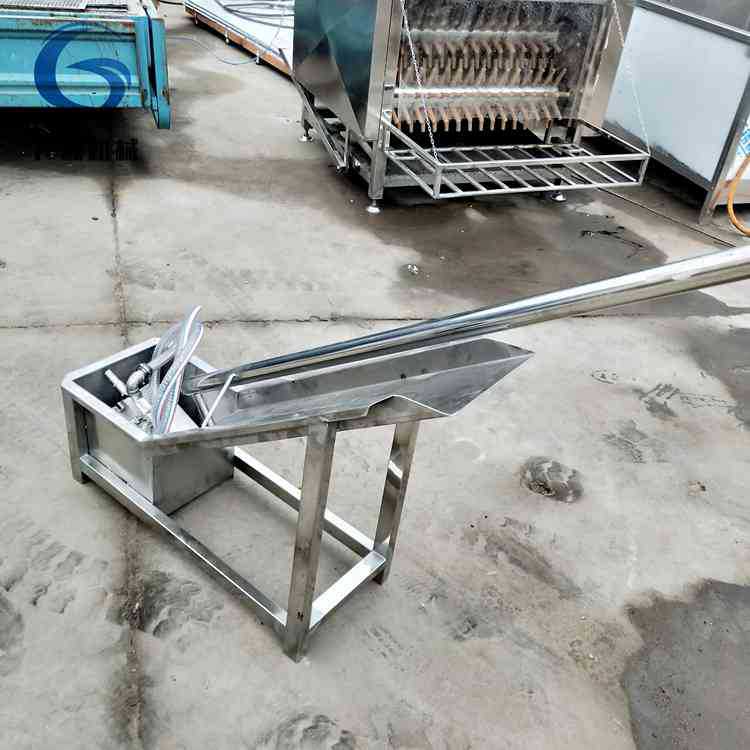 翻肠机不锈钢猪大肠牛肠清洗设备脚踏冲水型大肠翻洗设备