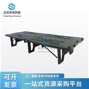 两折吹塑床野外作业折叠床民政救灾两折床野战两折行军钢塑床