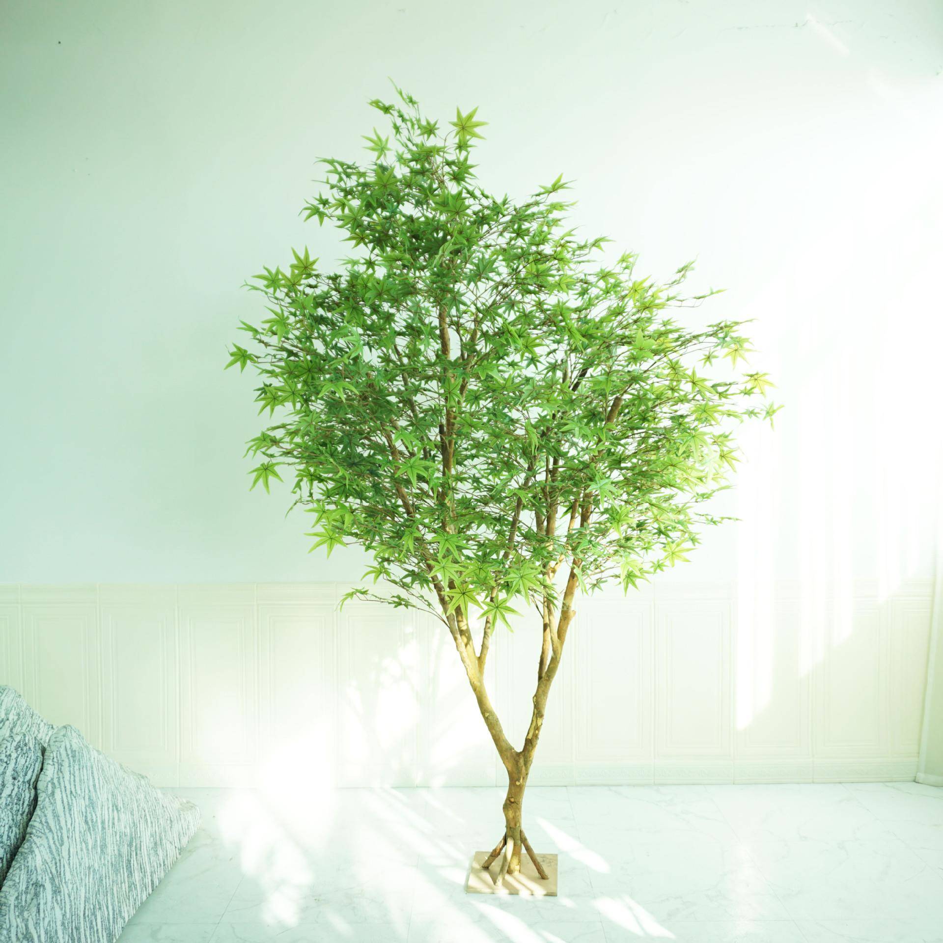仿真枫叶树五角枫室内外造景大型植物摆件软装绿化工程假植物