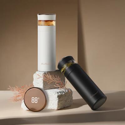 火象茶马仕智能保温杯容量420ML商务茶杯HXB-BW139