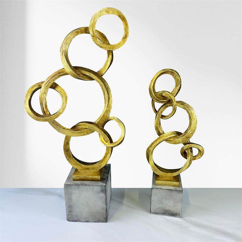 现代简约几何抽象圆环摆件家居饰品线条创意办公桌面客厅装饰摆设,农用物资,其他肥料,淘宝优惠券,粉丝福利购,淘宝优惠卷