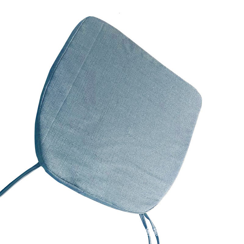现代简约麻布日式马蹄餐桌坐垫纯色办公透气坐垫家用椅垫