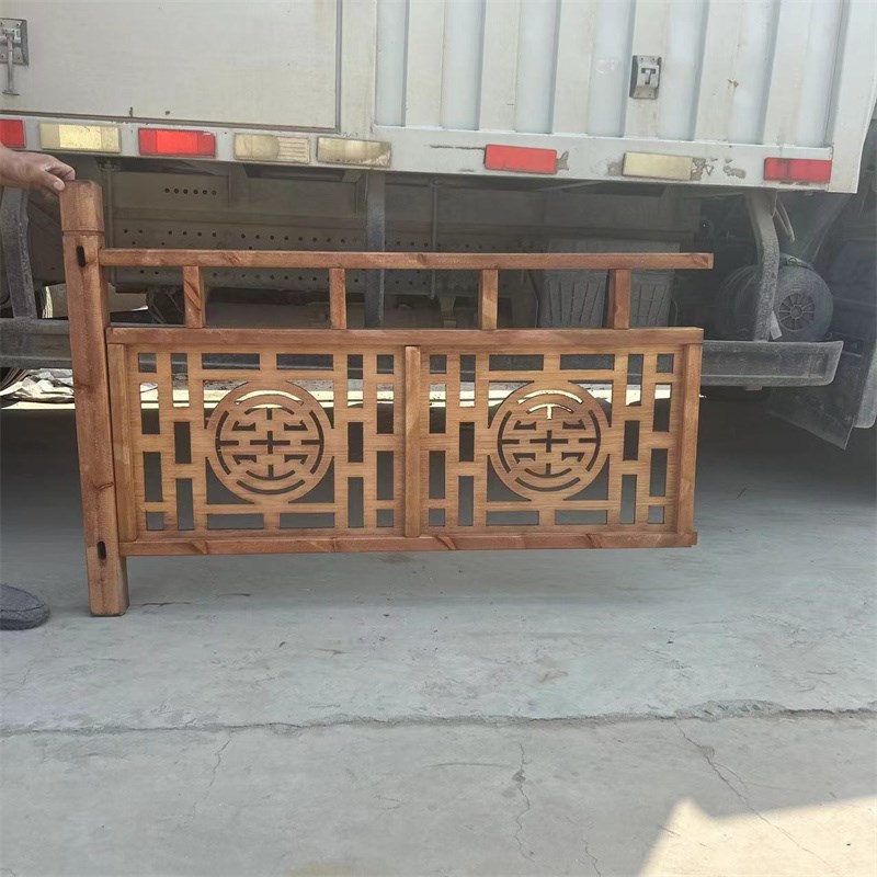 新款婚庆道具木质栅栏新中式路引婚礼布置实木扶手围栏摆件罗马柱