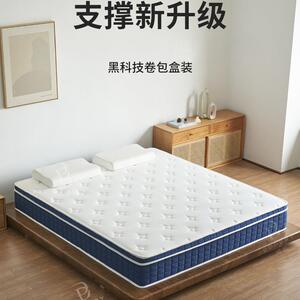 WZ卷包压缩床垫蓝色记忆棉弹簧乳胶软垫家用盒子加厚席梦思床