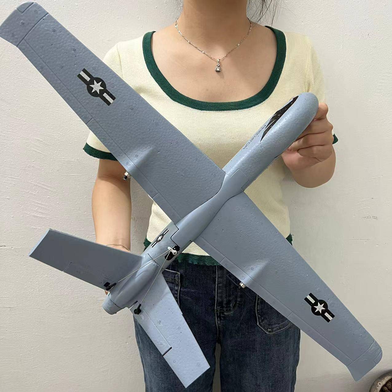 Z51滑翔机固定翼EPP泡沫遥控飞机手抛电动航模战斗机玩具飞机