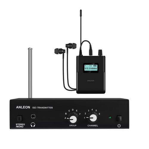 ANLEONS2D立体声无线耳返乐队歌手耳返902-928MHz