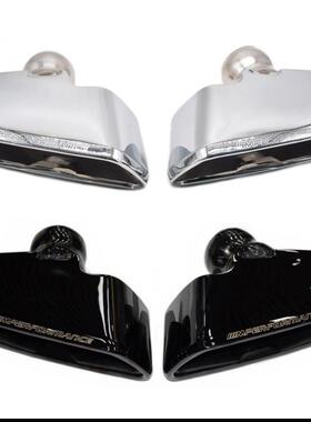 适用于宝马新5系G30G38540530排气管改装MP款大方口尾喉黑色尾嘴