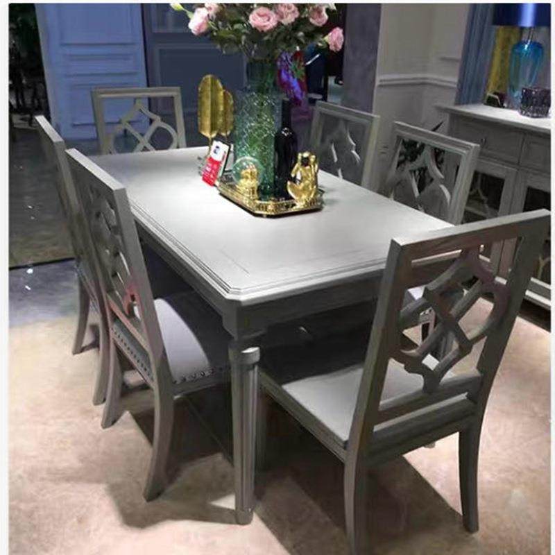 美式轻奢灰实木餐桌椅组合北美白蜡木实木雕刻长方形现代简约饭桌,农机/农具/农膜,其它农用工具,淘宝优惠券,粉丝福利购,淘宝优惠卷