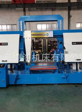 GB4280液压双柱龙门金属带锯床切割直径800x80080锯床金属切割