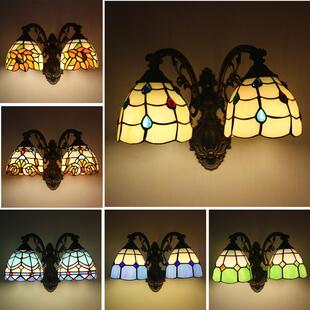 蒂欧式2头壁灯卧室床头灯复古创意客厅酒吧餐厅走廊楼梯阳台