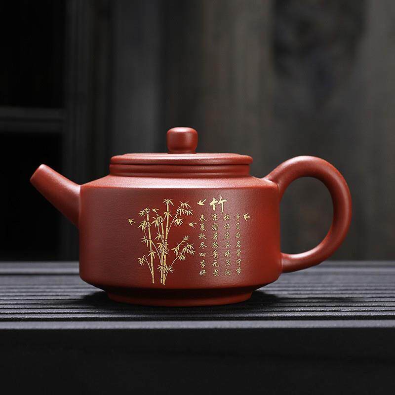 原矿朱泥紫砂壶泡茶壶大容量大号家用汉瓦可关水茶壶西施壶德钟壶