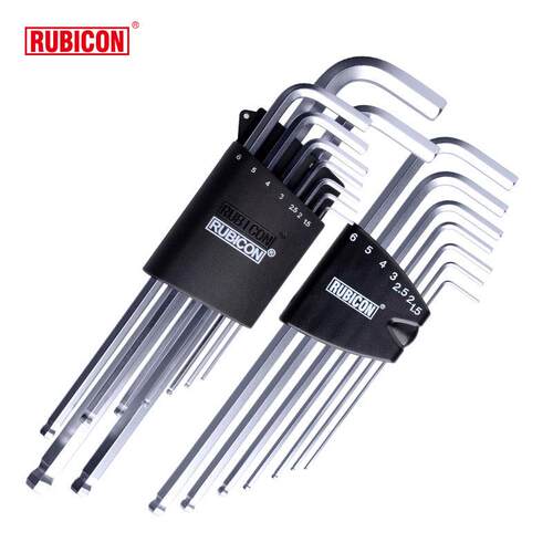 RUBICON罗宾汉特长波头六角扳手套装RHK-287XL/289XL(7支/9支装)