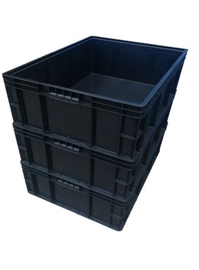 PA箱汽车零件箱塑料周转箱EU8628物流箱800*600*280防静电箱