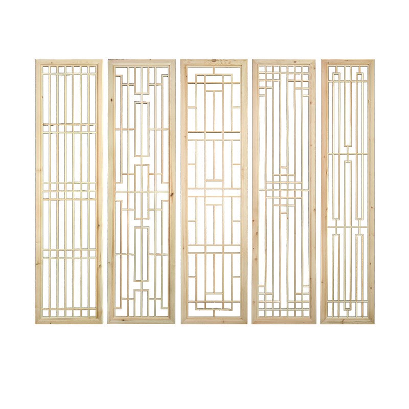 定做实木花格东阳木雕屏风隔断中式仿古门窗镂空木花格窗玄关