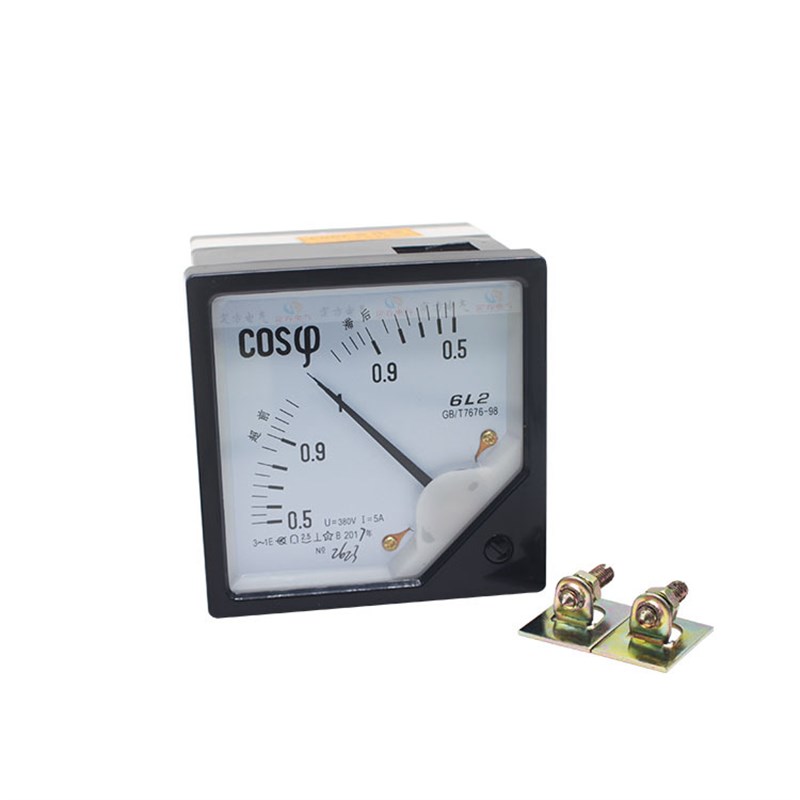 功率因素指针表6L2-COS指针式因素表 电压测量表 直流表