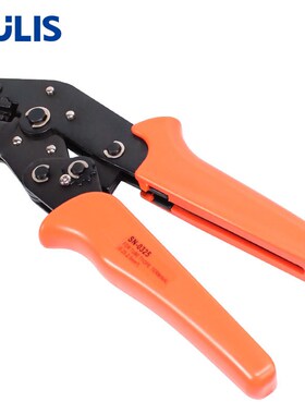 SN-0325裸端子压线钳OT/UT冷压棘轮压接钳0.75-2.5mm平方接线端子