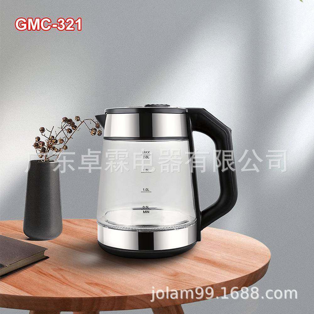 厨房家居2L蓝光LED数码显示可调温自动防干烧玻璃电水壶GMC-321,纺织面料/辅料/配套,纺织机械配件,淘宝优惠券,粉丝福利购,淘宝优惠卷