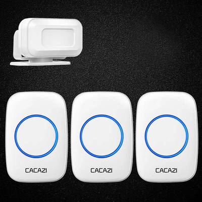 分体式您好欢迎光临电子迎宾器无线提示器进门店铺感应门铃店铺