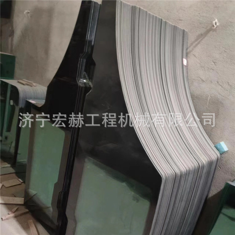 钩机钢化玻璃DX380-9DX420-9夹胶后档右大臂天窗全车配件