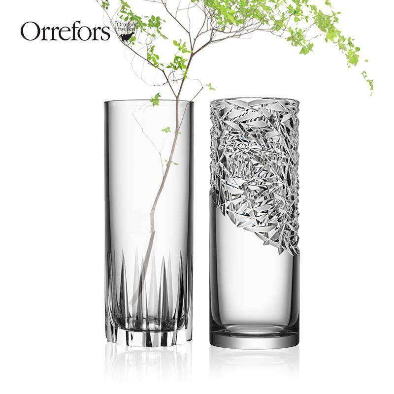 Orrefors瑞典进口水晶玻璃创意手工花瓶北欧简约客厅插花摆件,纺织面料/辅料/配套,纺织机械配件,淘宝优惠券,粉丝福利购,淘宝优惠卷