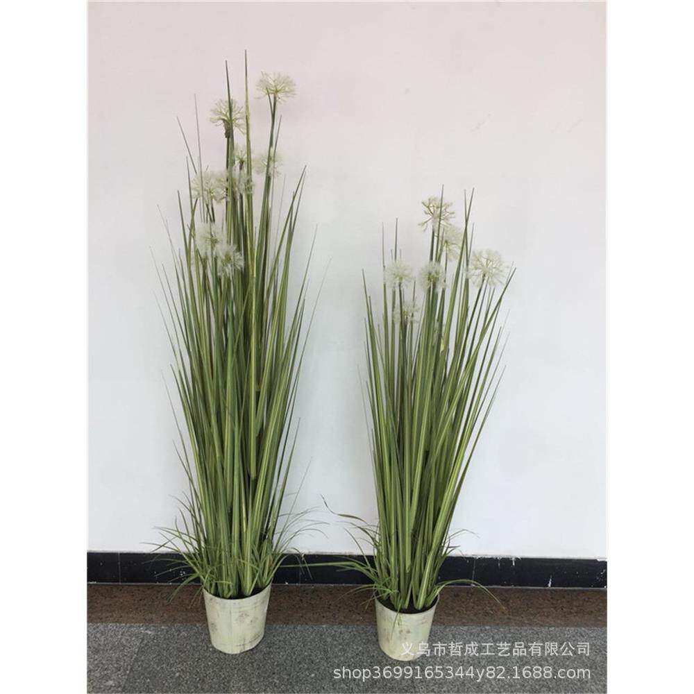 蒲公英盆景假花狗尾巴草盆栽客厅摆件造景工程剑兰绿植落地摆设