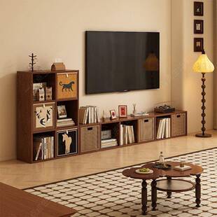 中古风电视柜矮柜地柜客厅家用落地卡莱克自由组合格子柜收纳储物