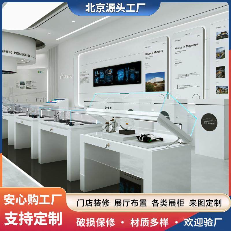 博物馆专用展示柜防尘展品展览液压陈列柜文物产品展厅烤漆展示柜