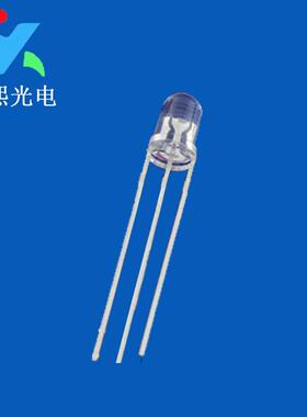 5MM红翠绿双色led灯珠发光二极管F5共阳透明灯珠红绿色