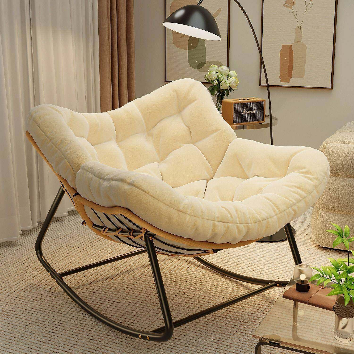 懒人摇摇藤椅躺椅鸟窝家用阳台客厅摇椅铁艺藤编鸟巢午休沙发椅子,机械设备,其他机械设备,淘宝优惠券,粉丝福利购,淘宝优惠卷