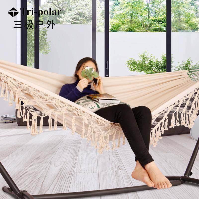Tripolar三极户外米白色流苏吊床户外秋千加宽加厚帆布手编流苏,农用物资,其他肥料,淘宝优惠券,粉丝福利购,淘宝优惠卷