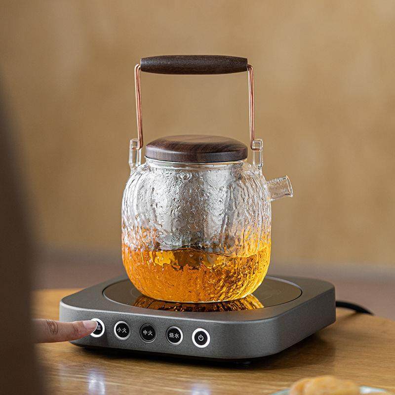 创意加厚耐热玻璃提梁泡茶壶电热煮茶炉烧水电陶炉带保温煮茶器,纺织面料/辅料/配套,纺织机械配件,淘宝优惠券,粉丝福利购,淘宝优惠卷
