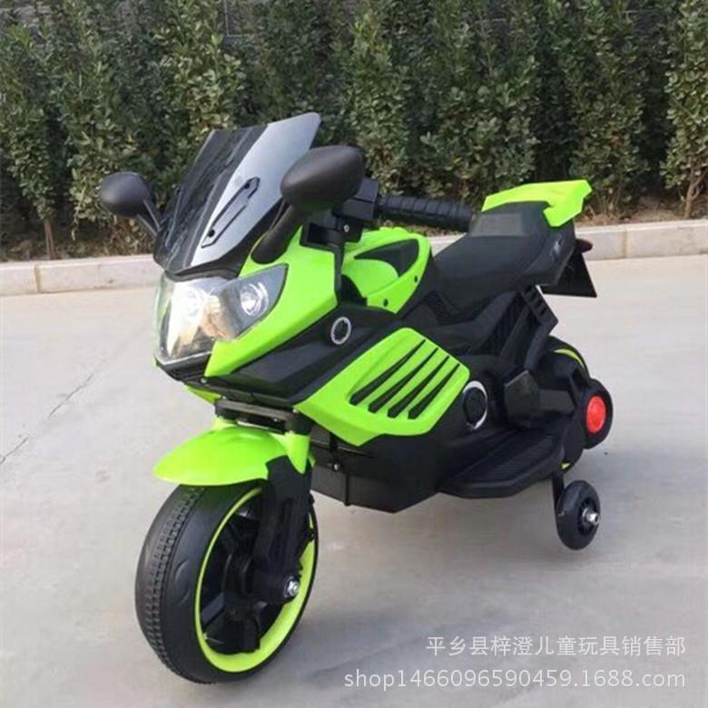 新款婴儿童电动摩托三轮车可坐小孩1-3童车4-5岁宝宝玩具车可坐人