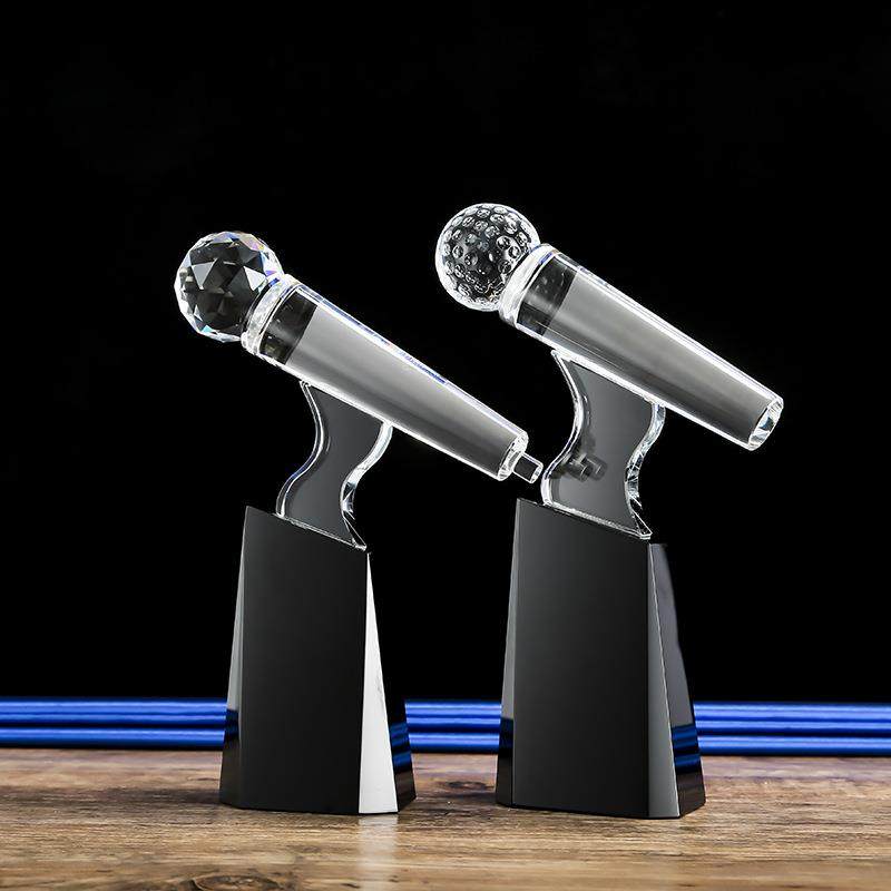 水晶话筒奖杯主持人比赛歌唱比赛演讲比赛K歌朗诵水晶麦克风,机械设备,其他机械设备,淘宝优惠券,粉丝福利购,淘宝优惠卷