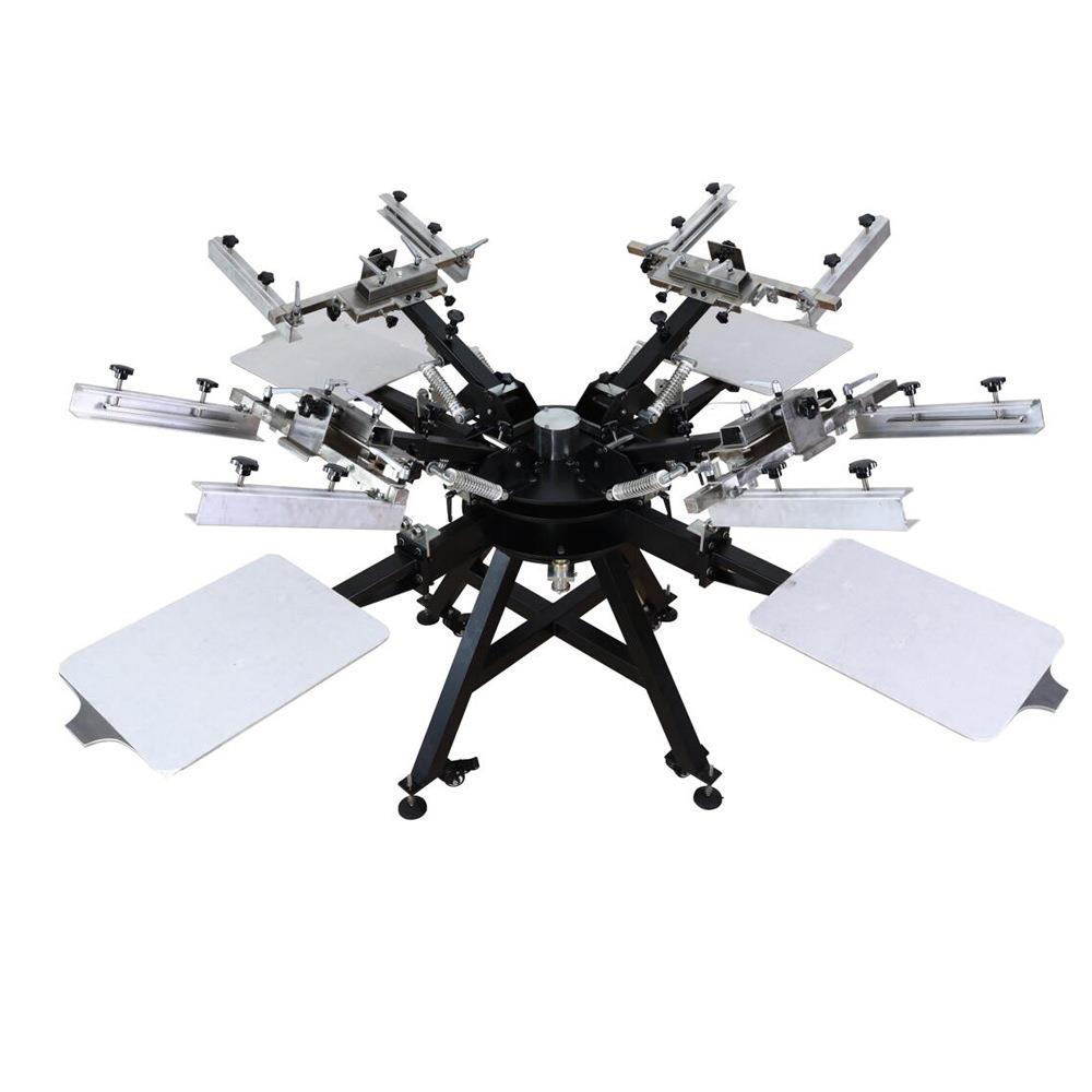 4色丝网印刷机手动服装印刷机各种服装丝印设备t恤印花丝印机