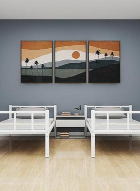 员铁QOF架子床钢制工上下铺工人宿舍层床高低床工地厂铁床上下床