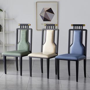 BKK新式中酒店餐椅高靠背餐厅店包LLF9厢桌椅古典简约家用宴饭会