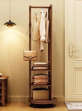 旋家转用镜全身落地镜KSG可移动卧室穿衣镜挂衣架帽一体式大试衣