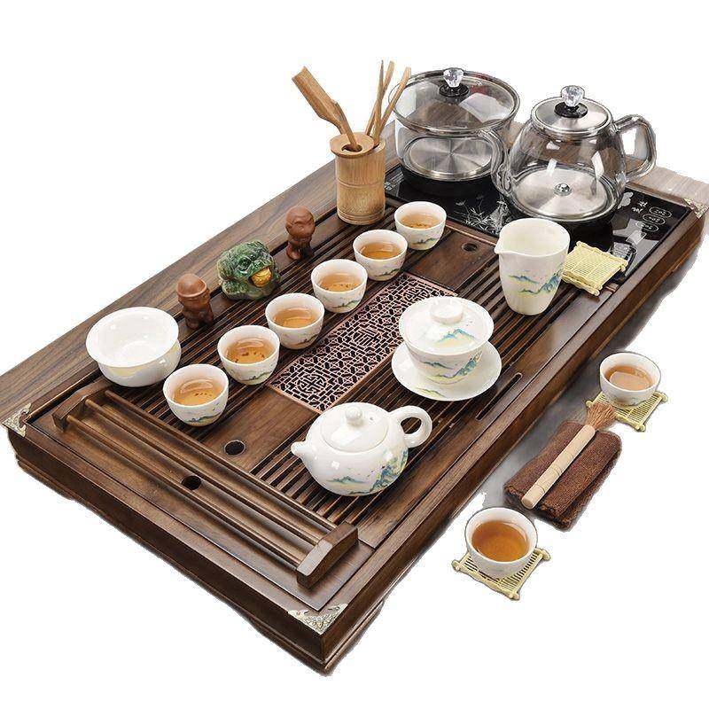 泡茶台一体秦艺UEI夫紫砂自动全烧水壶办公茶室茶具套装家用功实