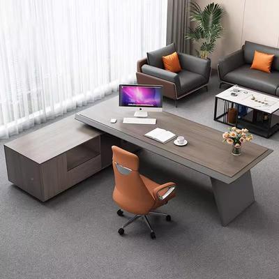 代约简老板桌总人裁办公桌1位办公家IMP具桌椅文件柜现全套办公桌