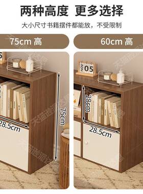 中古风实SMSGDMZH木书架落地置墙物架客展家用书柜收纳矮柜厅子储