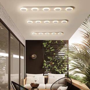 阳门台灯l过ed长条吸顶灯走廊道简灯约通道前入户玄关衣帽LCC间灯