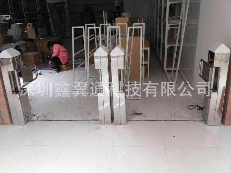 超市单向出入口雷达感应门 商城摆闸门禁 单向感应门带语音播报