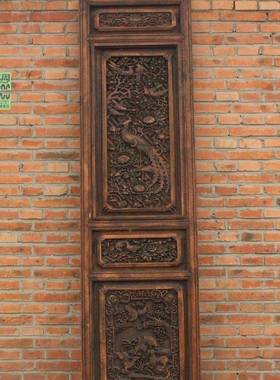 老屏屏风老窗NFN户院风庭雕花格栅折叠屏风屏风隔雕断木花格