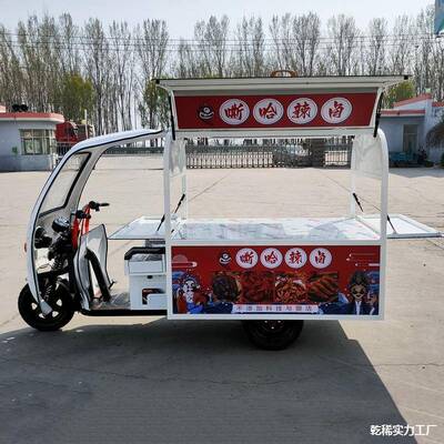 吃EVN流动三轮车油炸多功美捞摆摊家熟能食厂摆摊夜市功能电小动